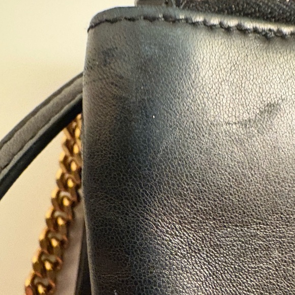 Yves Saint Laurent Black and Gold Shoulder Bag - Picture 12 of 16